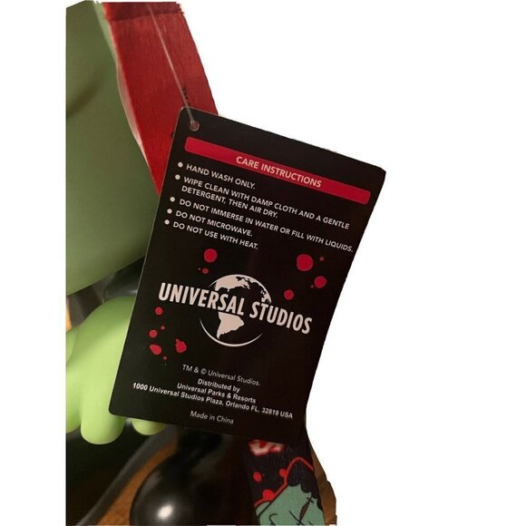 Universal Studios Large Frankenstein Popcorn Bucket Container Halloween Lanyard - Picture 9 of 10